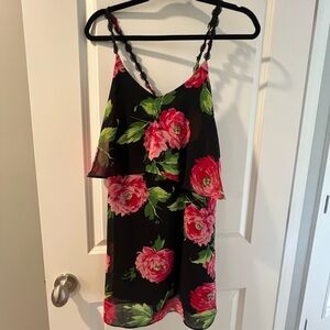 Cotton Candy dress with cross-back lace straps, size M